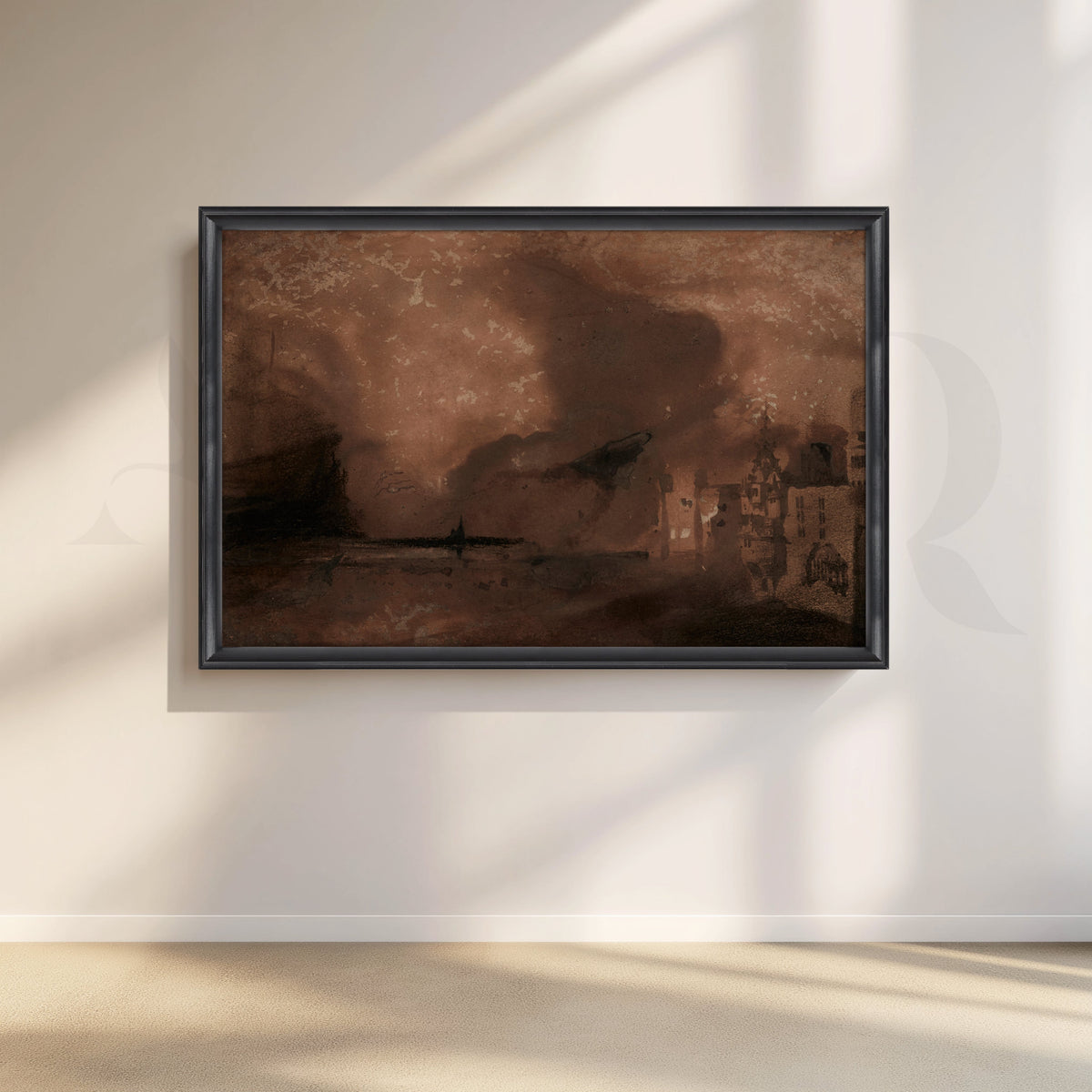 Umber Storm Canvas Canvas Artwork – Asha Art Studio – Image 3