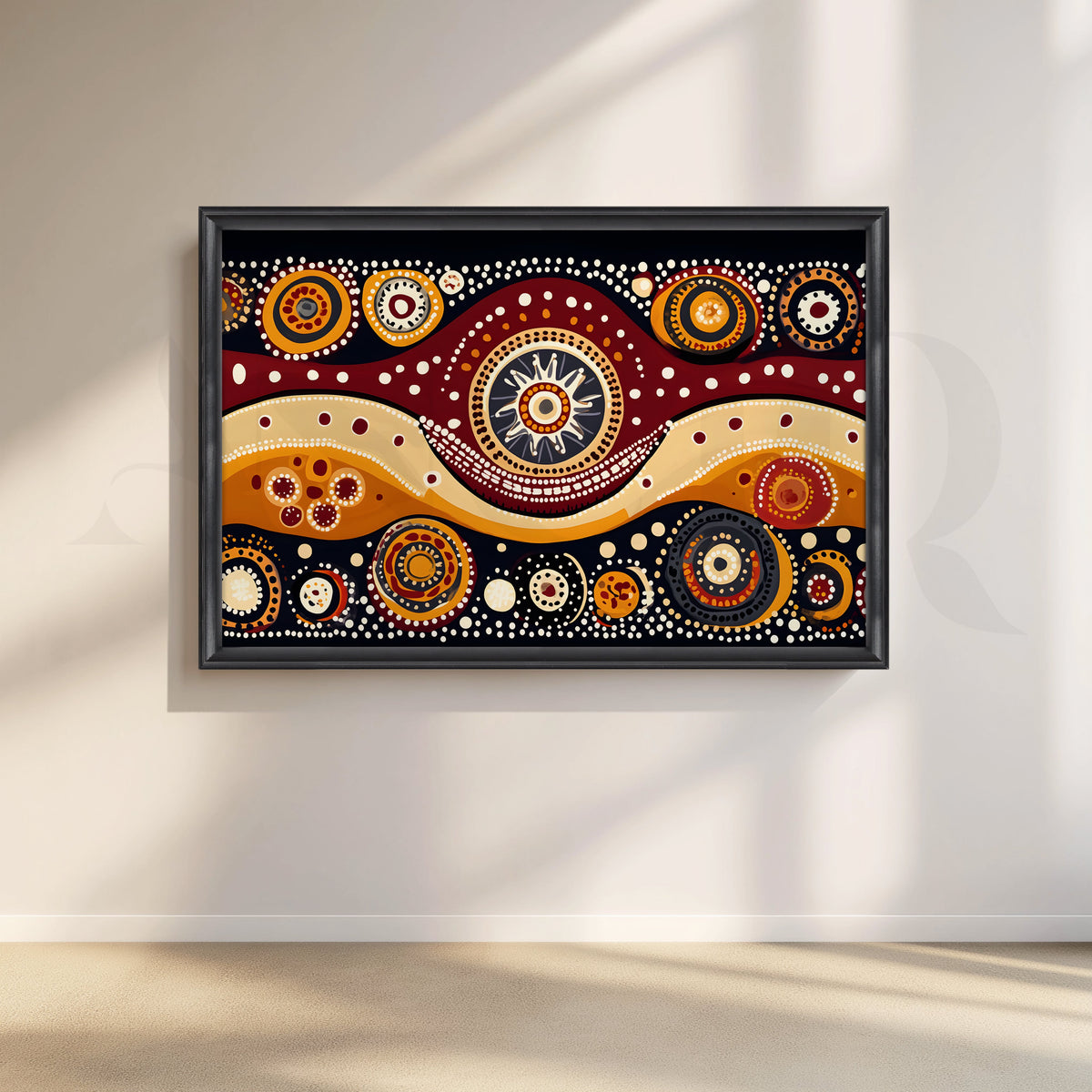 Solar Rhythms Canvas Artwork – Asha Art Studio – Image 3