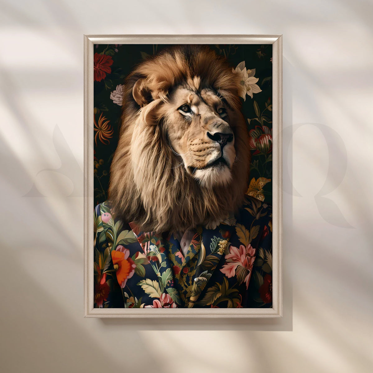 Dapper Lion in Bloom Canvas Pop Artwork – Asha Art Studio – Image 4