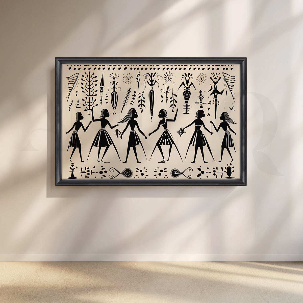 Tribal Sisterhood Canvas Artwork – Asha Art Studio – Image 3