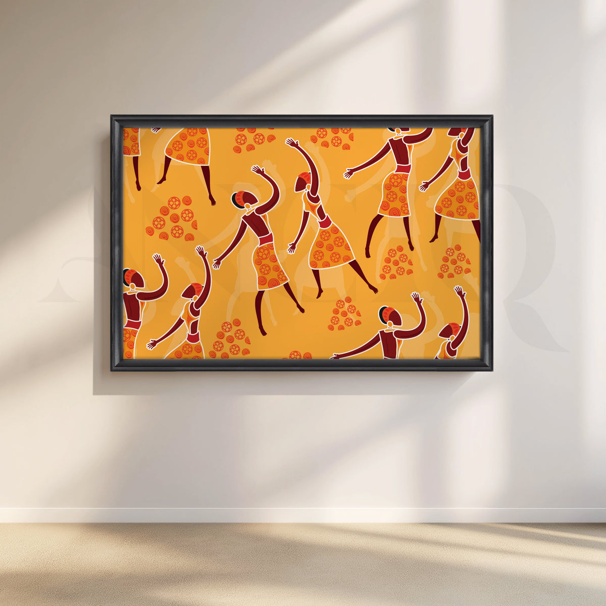Joyful Dancers Canvas Artwork – Asha Art Studio – Image 3