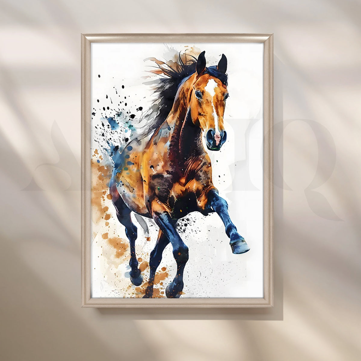 Galloping Freedom Horse Canvas Artwork – Asha Art Studio – Image 4