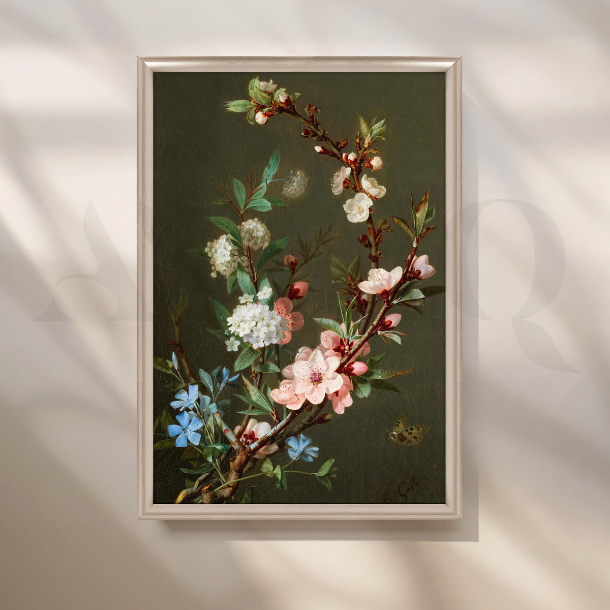 Floral Elegance Canvas Artwork – Asha Art Studio – Image 4