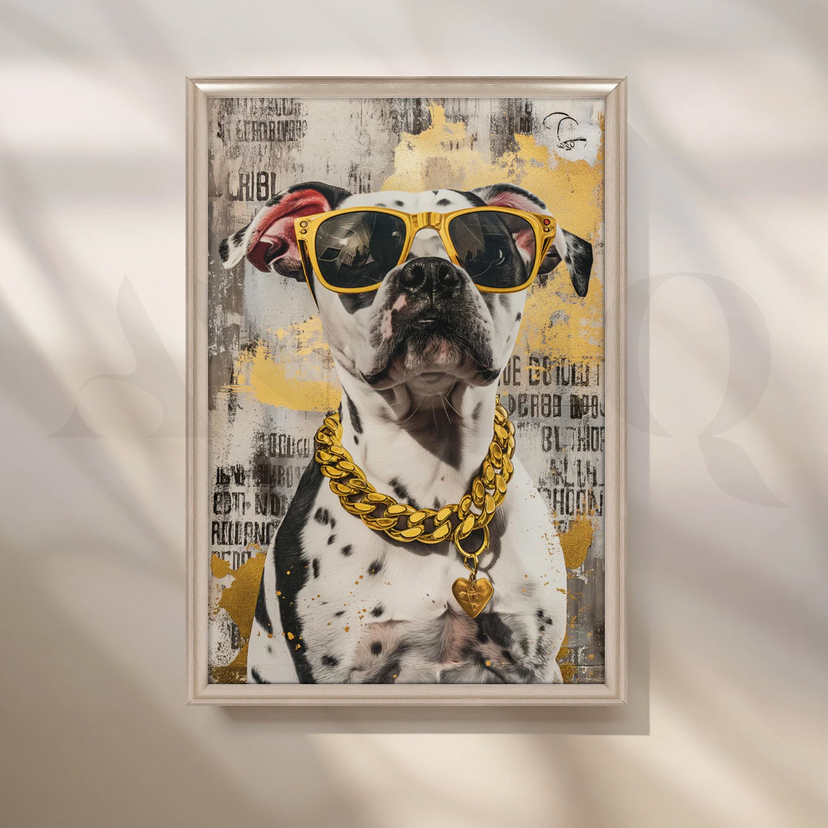 Glam Dalmatian Canvas Pop Art – Asha Art Studio – Image 4