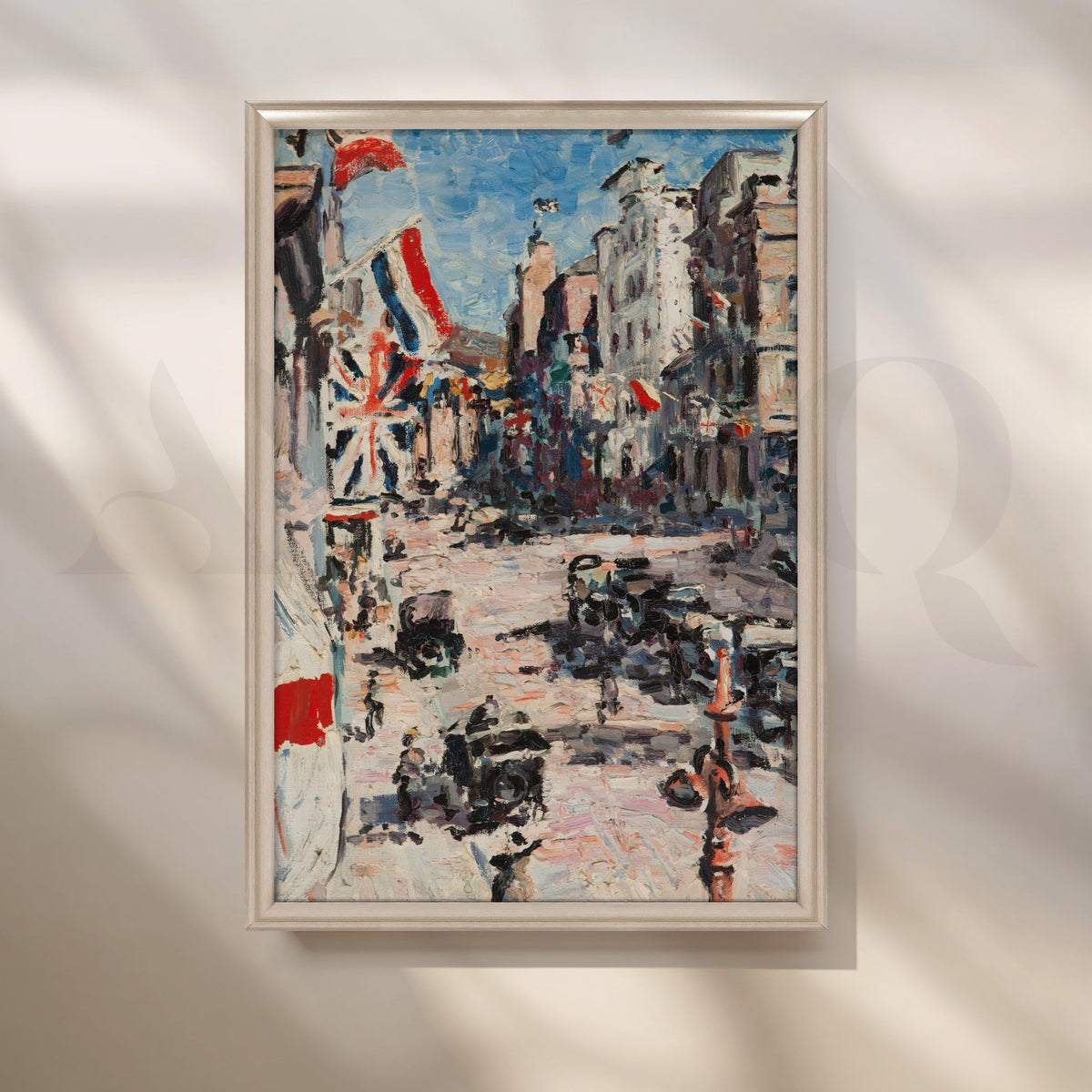 Flagged Avenue Canvas Artwork – Asha Art Studio – Image 4