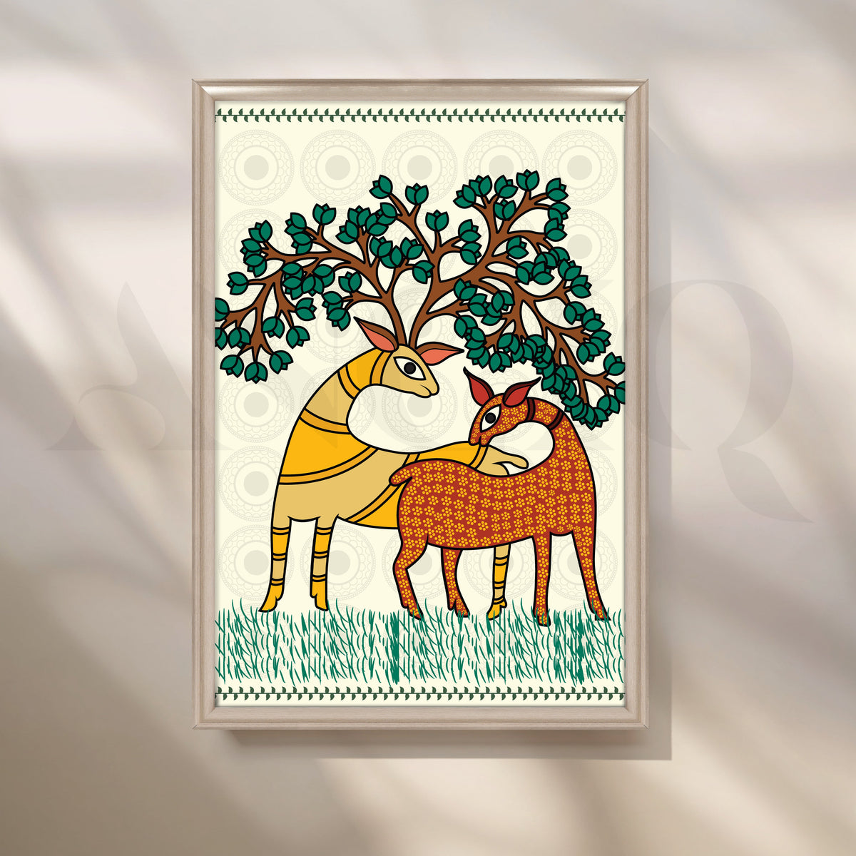 Under the Sacred Tree Canvas Artwork – Asha Art Studio – Image 4