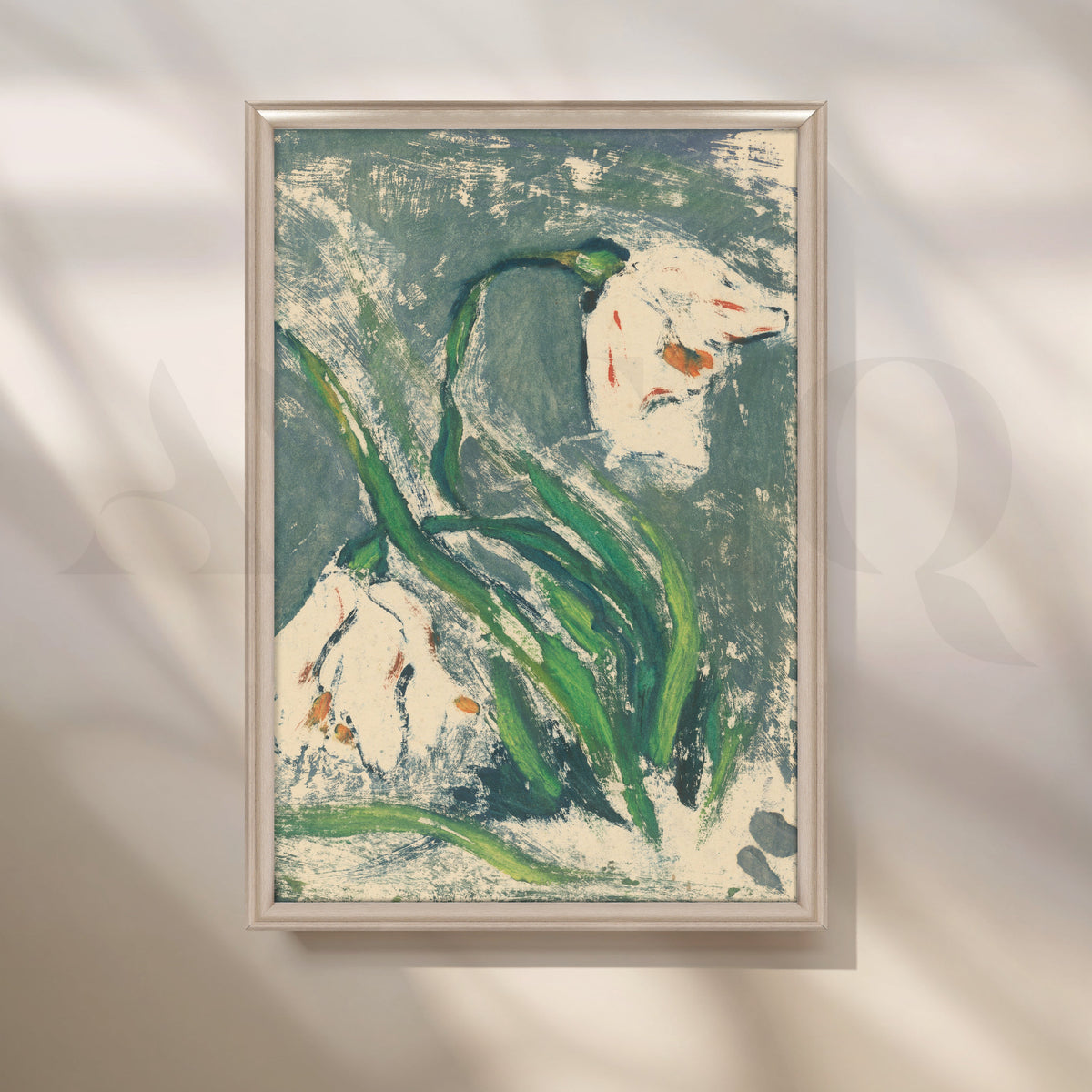 Snowdrops in the Wind Canvas Artwork – Asha Art Studio – Image 4