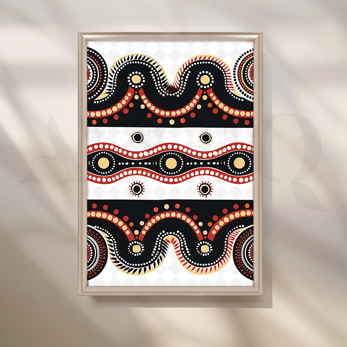 Rhythmic Waves Canvas Artwork – Asha Art Studio – Image 4
