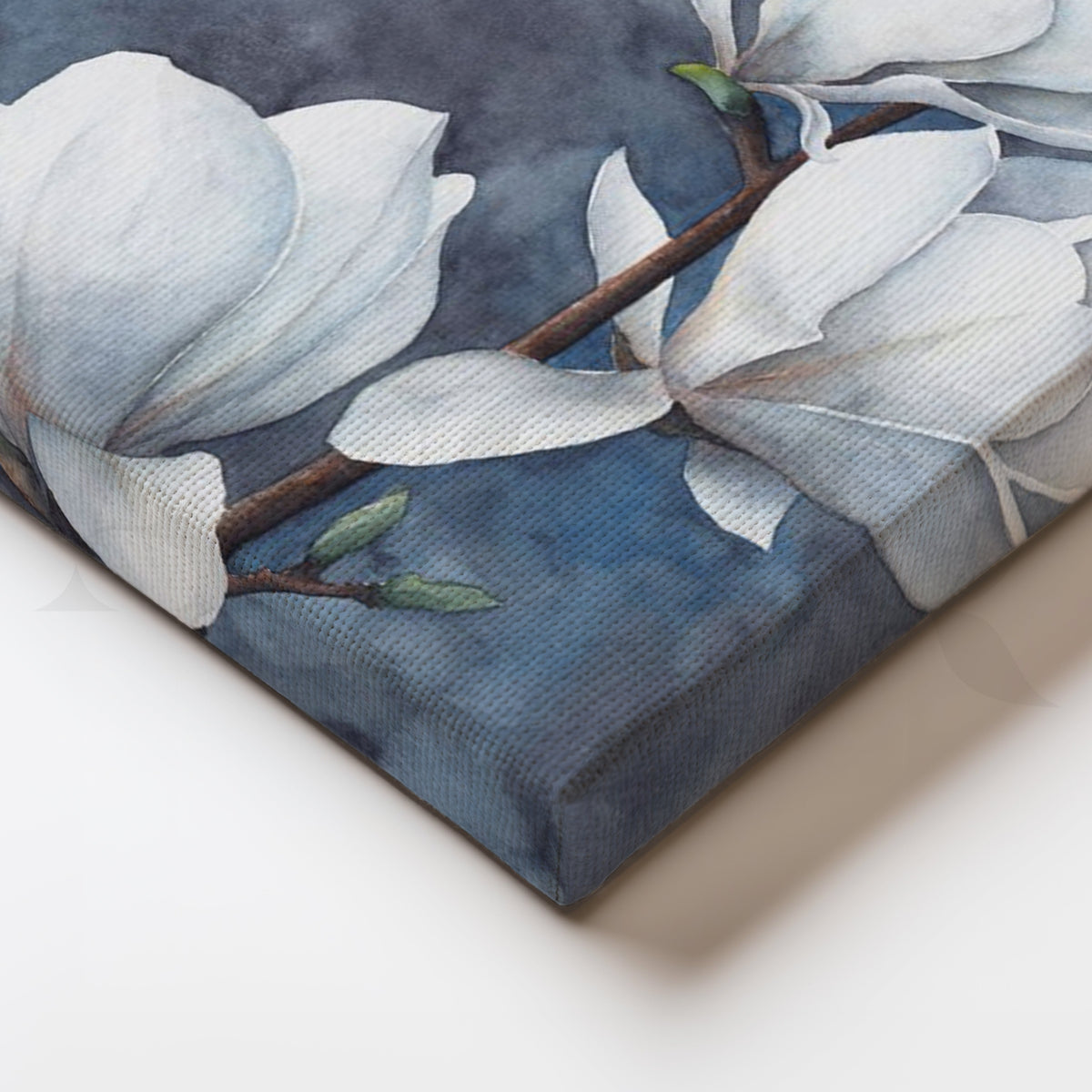 White Magnolia Calm Artwork – Asha Art Studio – Image 2