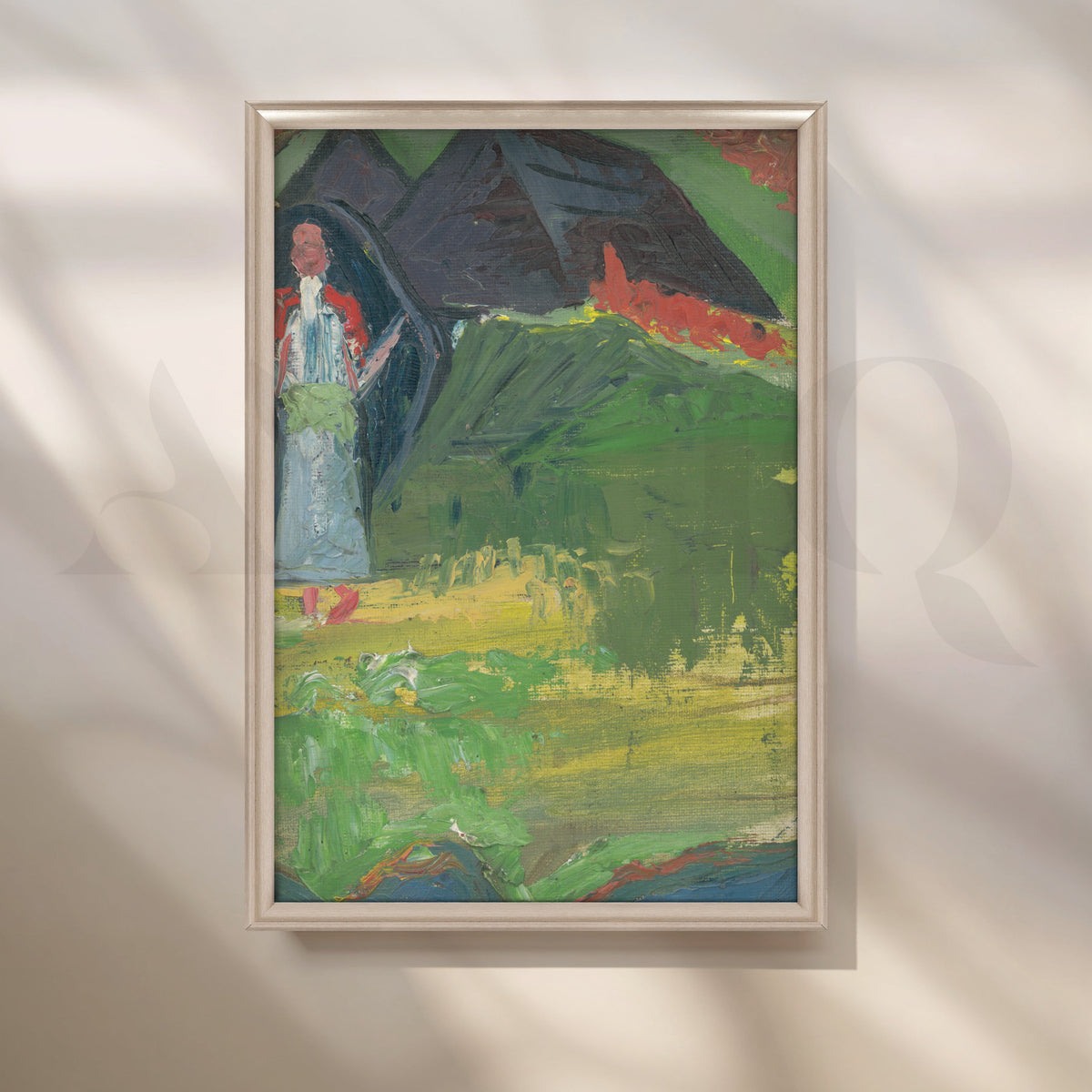 Pastoral Echoes Canvas Artwork – Asha Art Studio – Image 4
