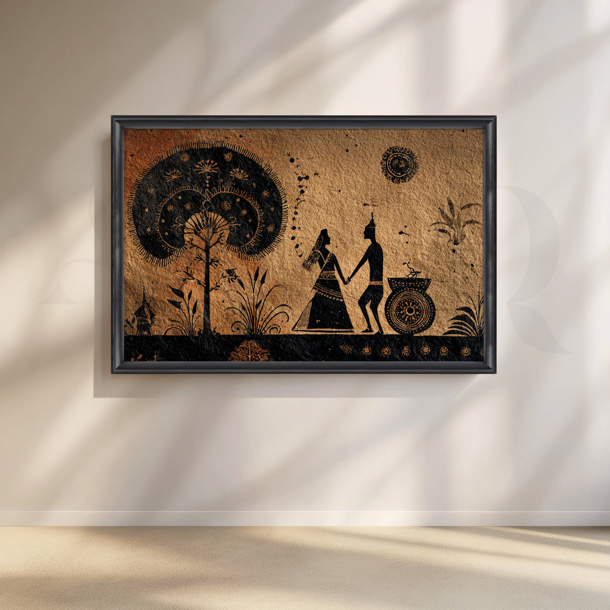 Rustic Rituals Canvas Artwork – Asha Art Studio – Image 3