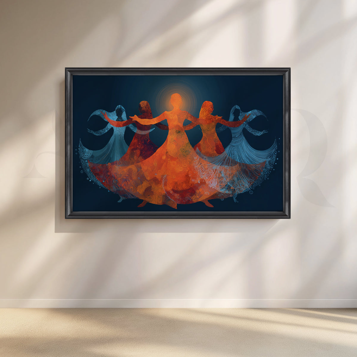 Garba Circle Canvas Artwork – Asha Art Studio – Image 3