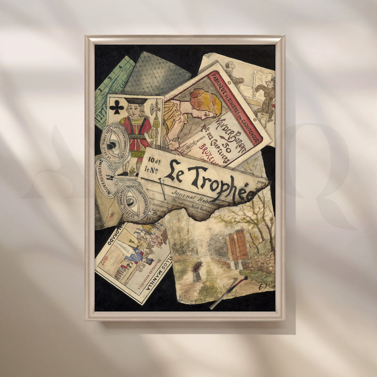 Vintage Collage Memorabilia Canvas Artwork – Asha Art Studio – Image 4