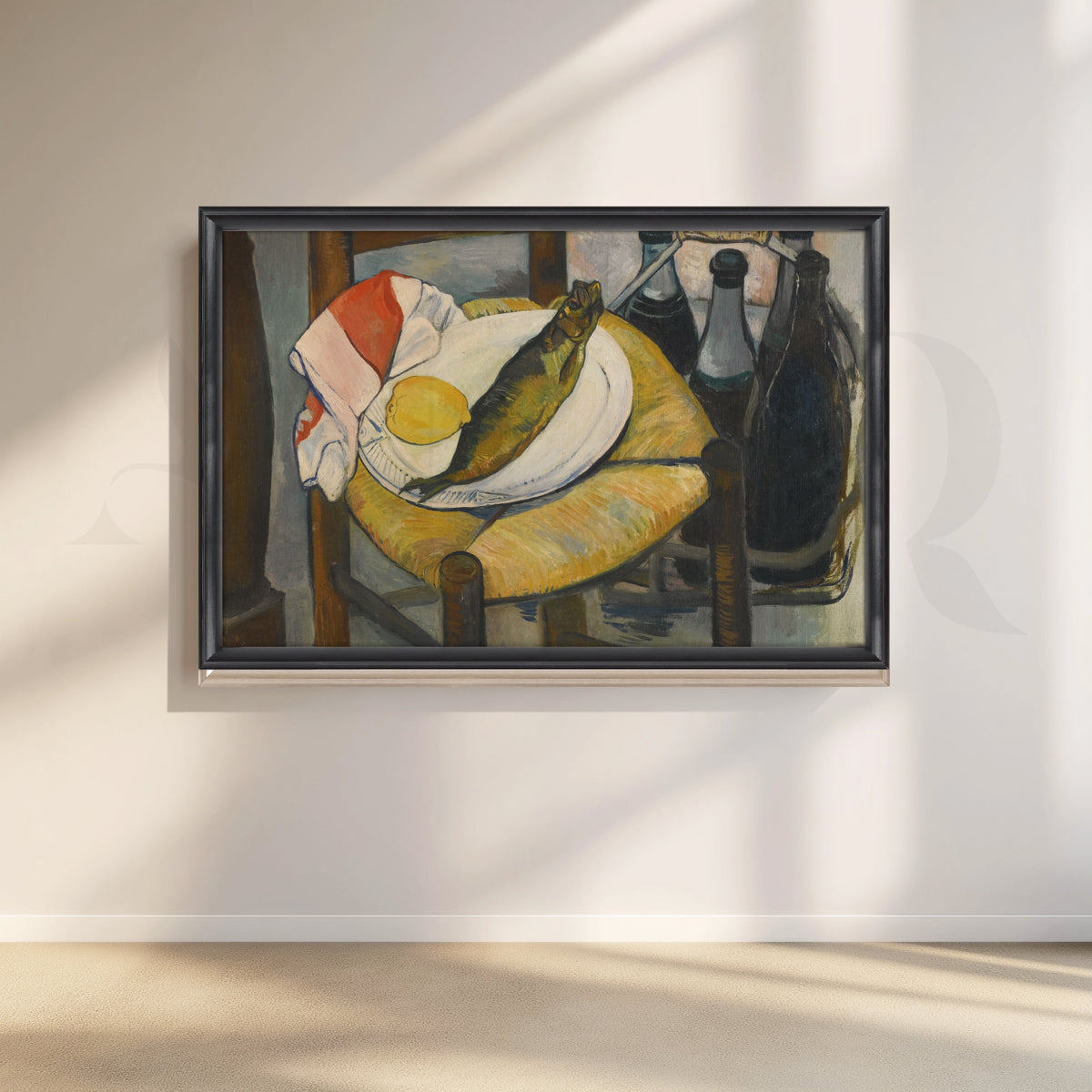 Fish and Lemon Still Life Canvas Artwork – Asha Art Studio – Image 3