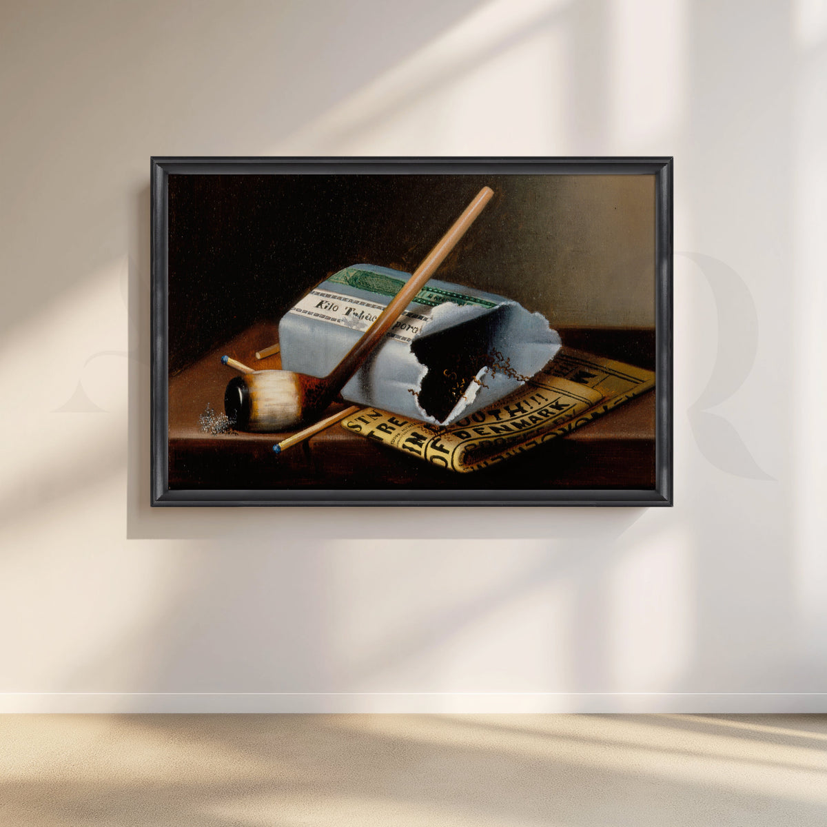 Tobacco Still Life Canvas Artwork – Asha Art Studio – Image 3
