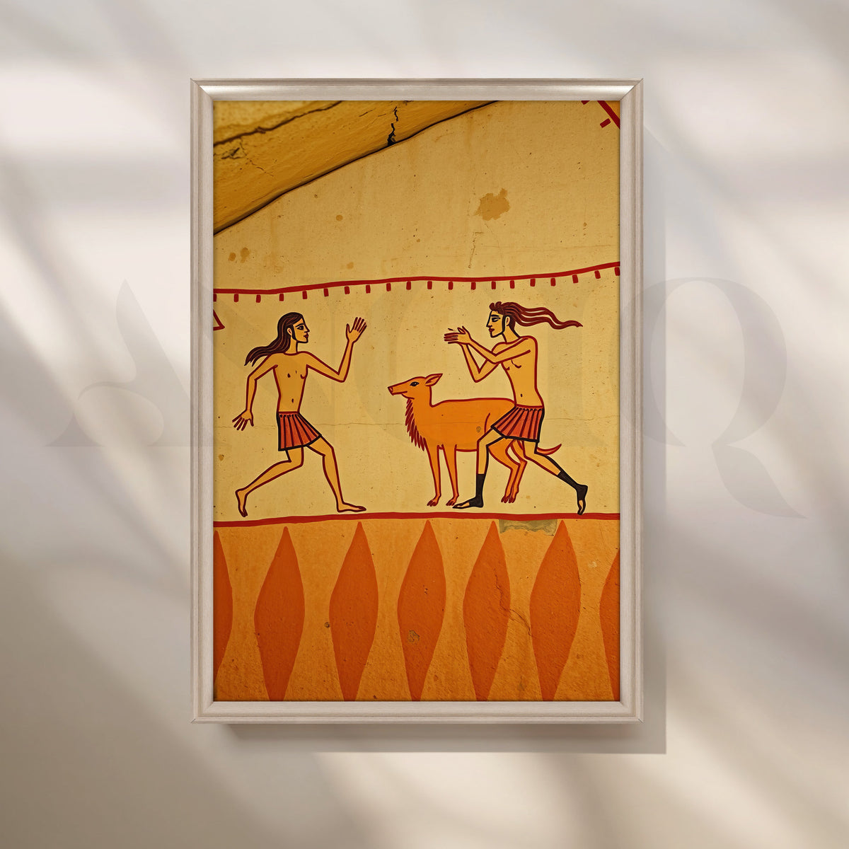 Ancient Hunt Canvas Artwork – Asha Art Studio – Image 4