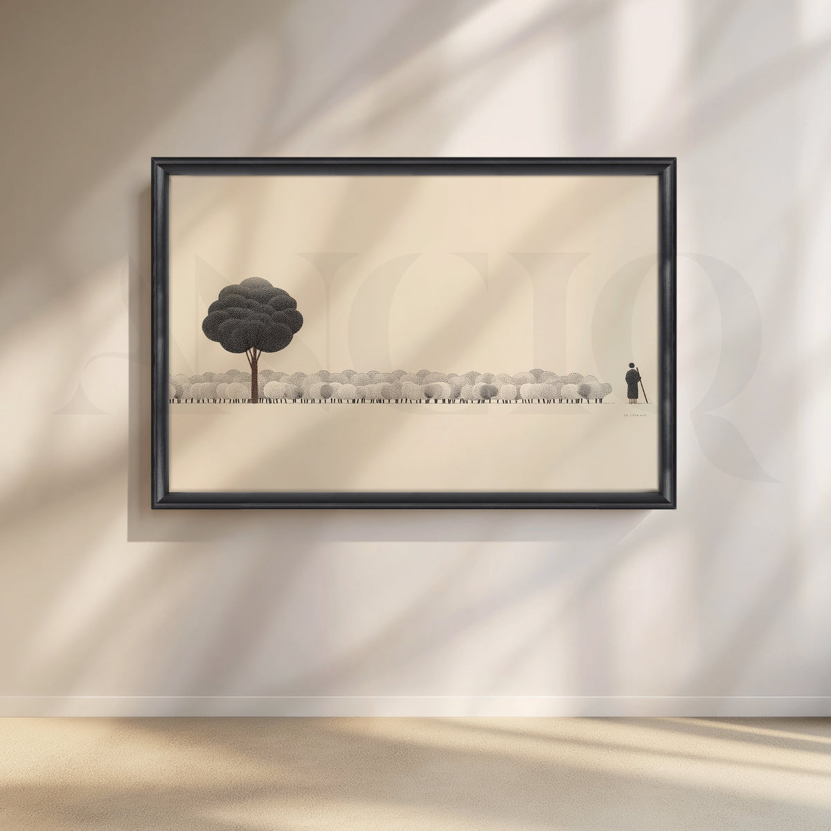 The Silent Shepherd Canvas Artwork – Asha Art Studio – Image 3