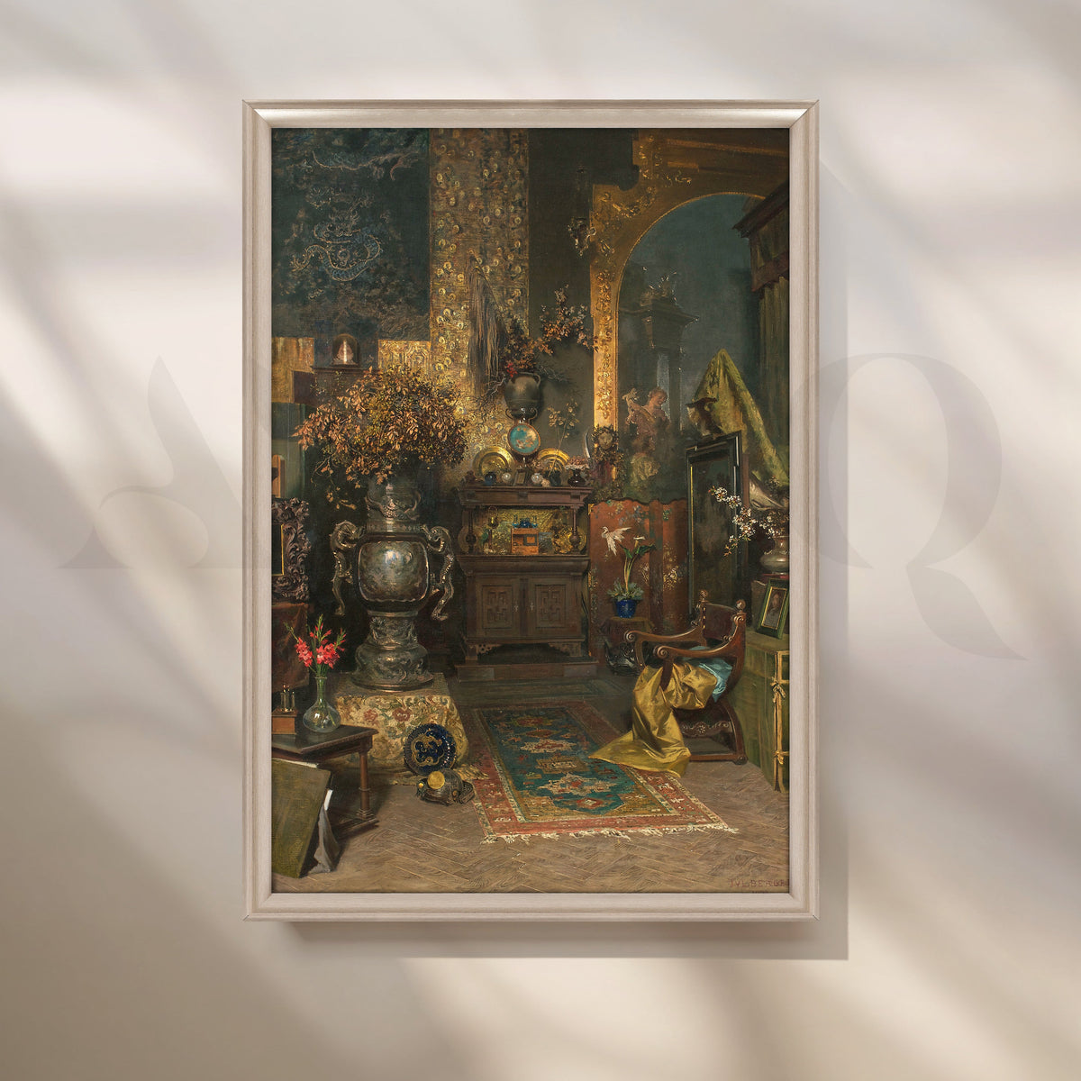 Opulent Interior Still Life Canvas Artwork – Asha Art Studio – Image 4