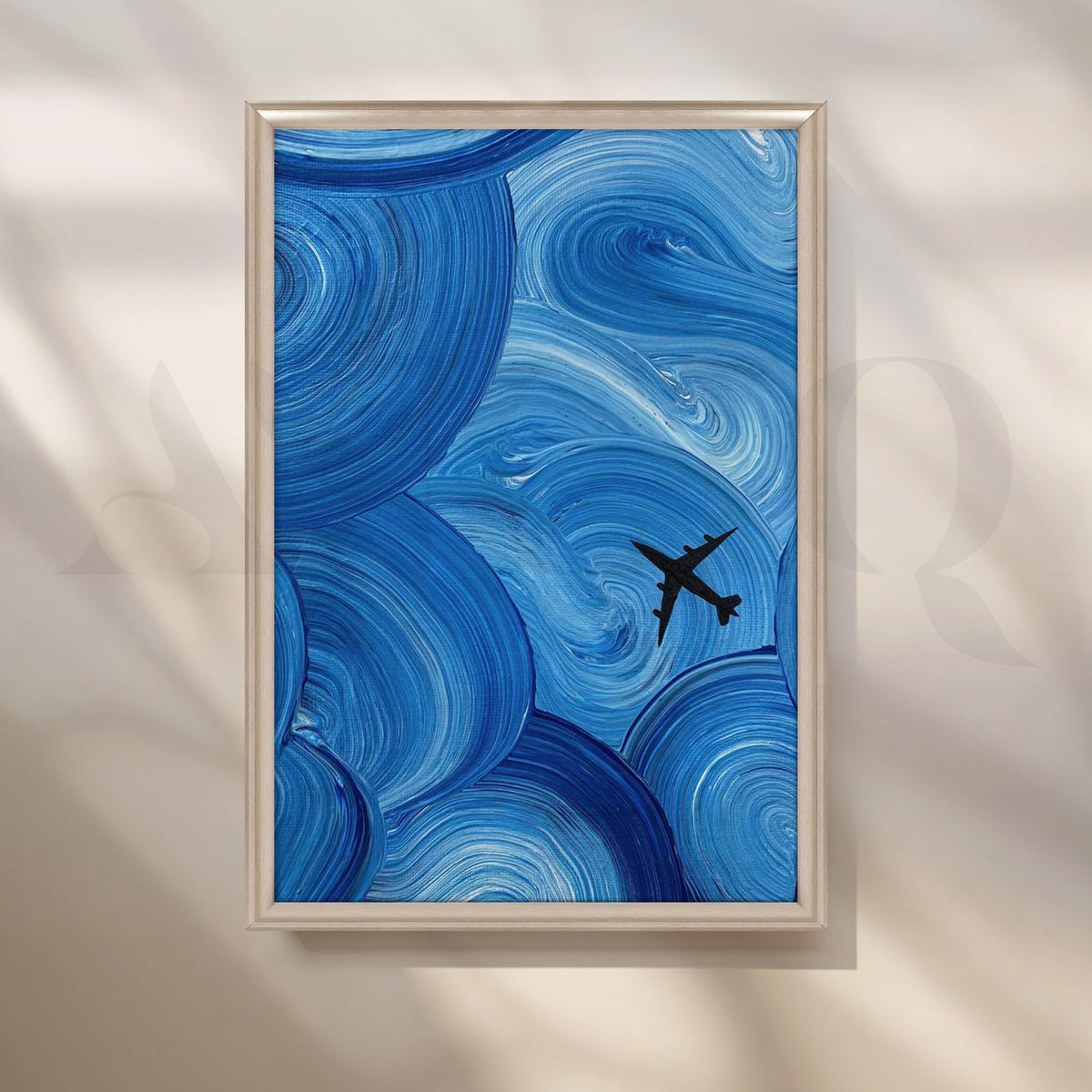 Azure Flight Canvas Artwork – Asha Art Studio – Image 4