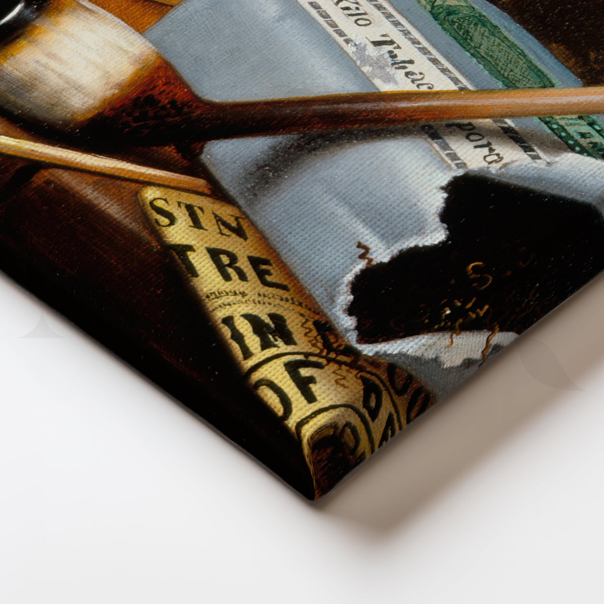 Tobacco Still Life Canvas Artwork – Asha Art Studio – Image 2