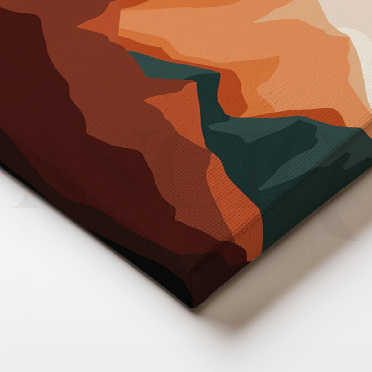 Terracotta Summit Canvas Painting for Home Office – Asha Art Studio – Image 2