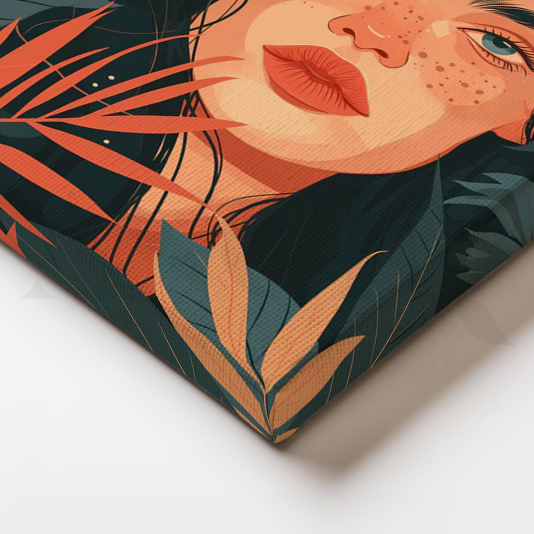 Botanical Muse Canvas Painting for Creative Home Office – Asha Art Studio