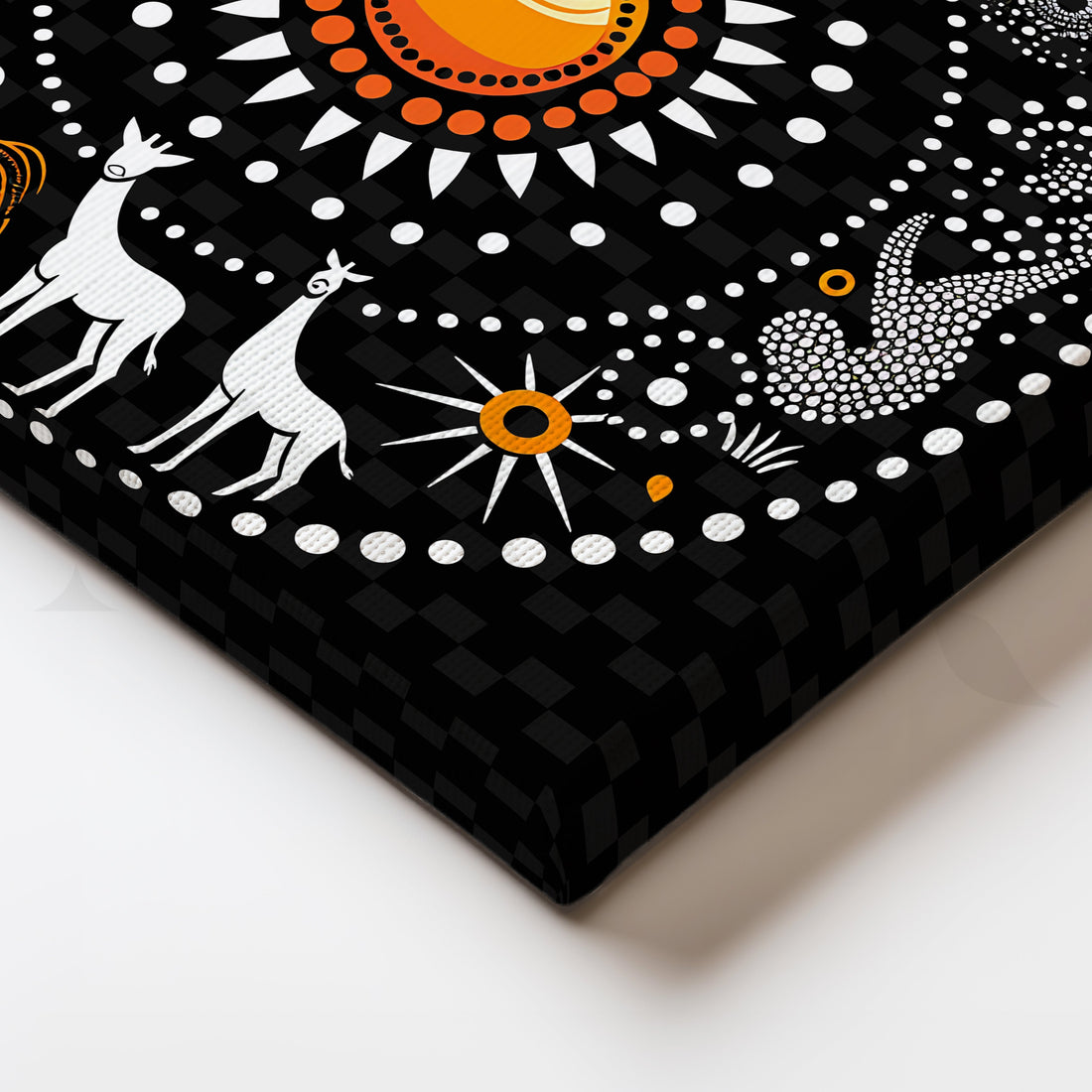 Solar Harmony Canvas Artwork – Asha Art Studio