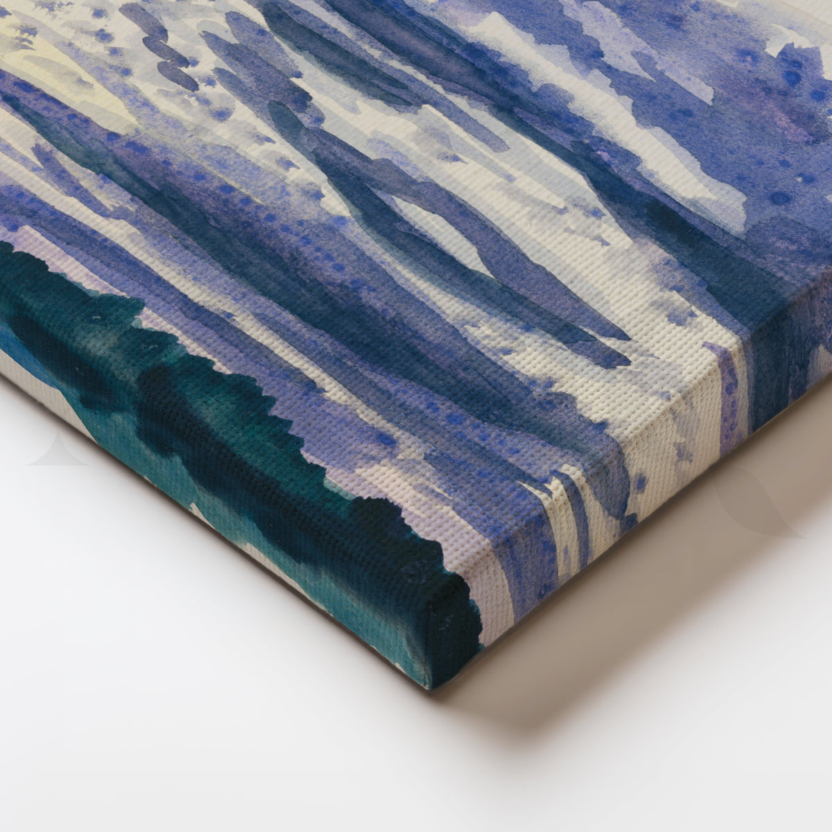 Lavender Sky Over the Bay Canvas Artwork – Asha Art Studio – Image 2