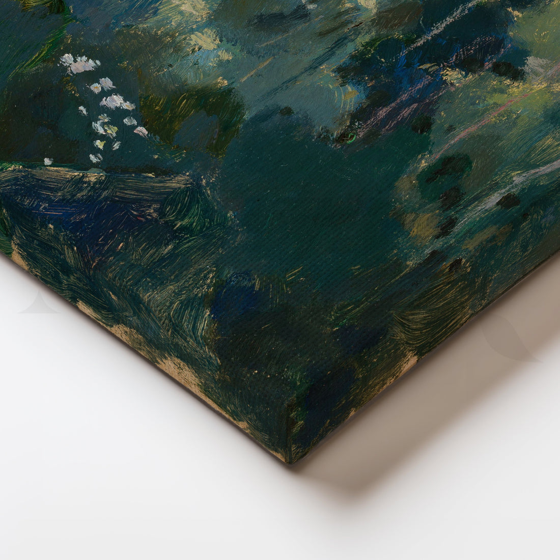 Emerald Woodland Canvas Artwork – Asha Art Studio