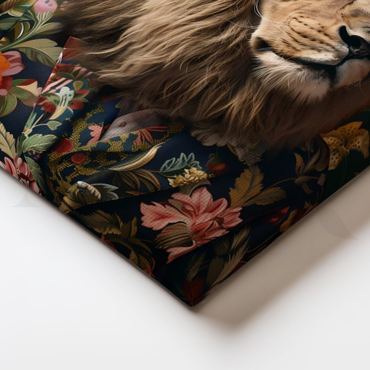 Dapper Lion in Bloom Canvas Pop Artwork – Asha Art Studio – Image 2