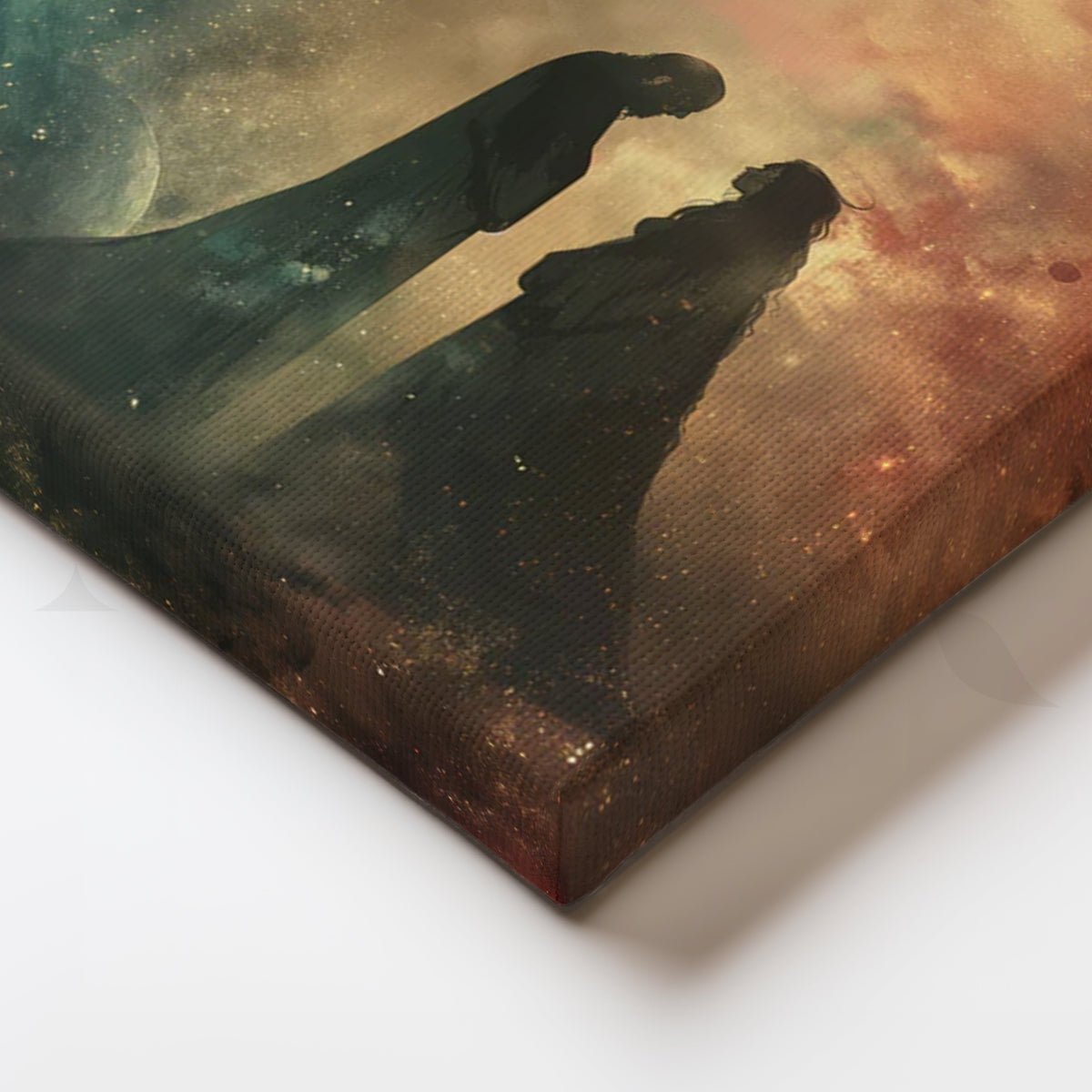 Cosmic Vow Canvas Artwork for Bedroom – Asha Art Studio – Image 2