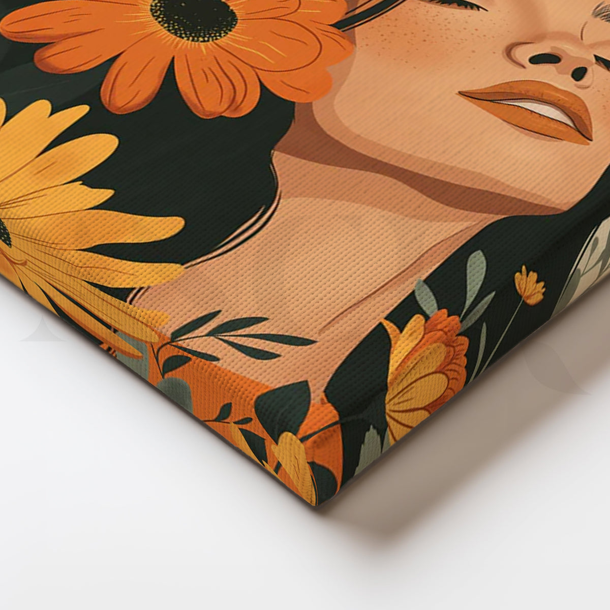 Blooming Reverie Canvas Artwork – Asha Art Studio – Image 2