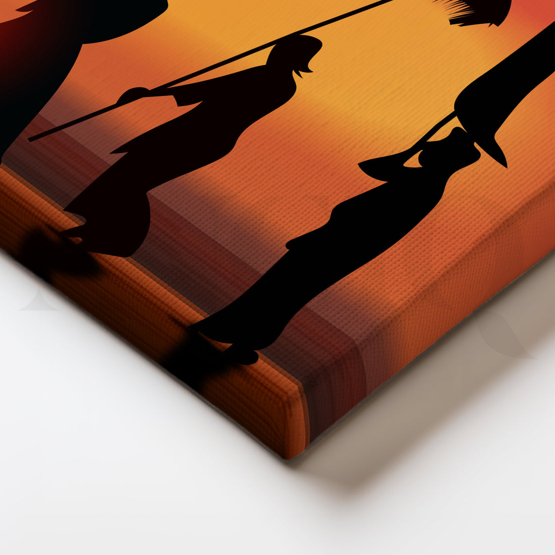 Cultural Sunset Parade Canvas Artwork – Asha Art Studio