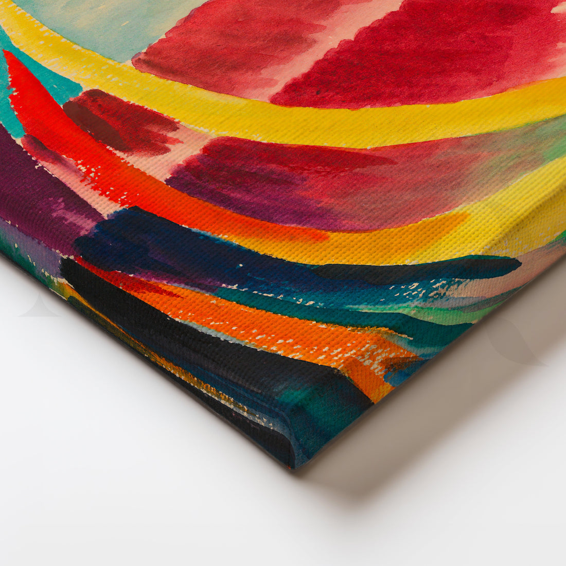 Chromatic Waves Canvas Artwork – Asha Art Studio