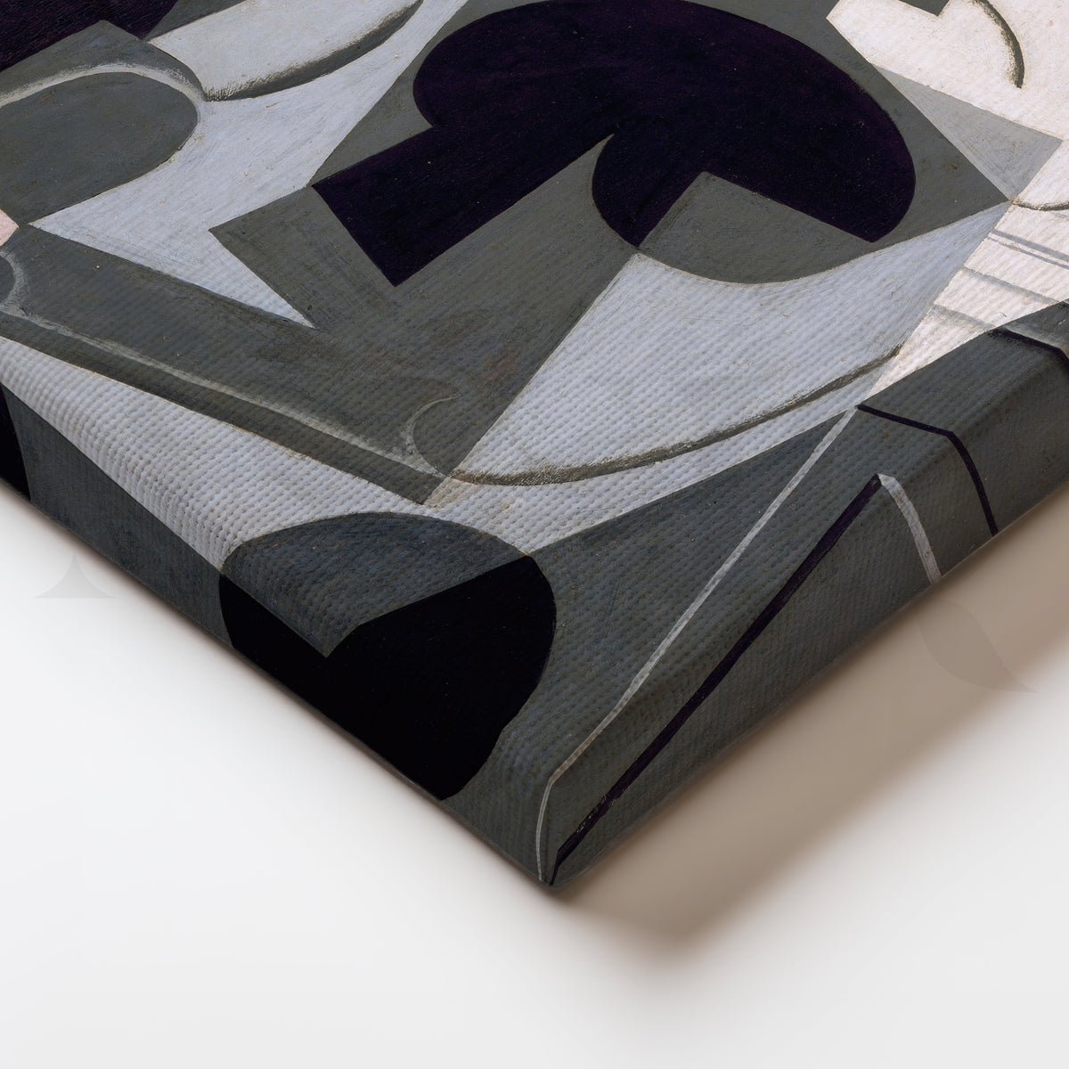Cubist Woman in Grey Canvas Artwork – Asha Art Studio – Image 2