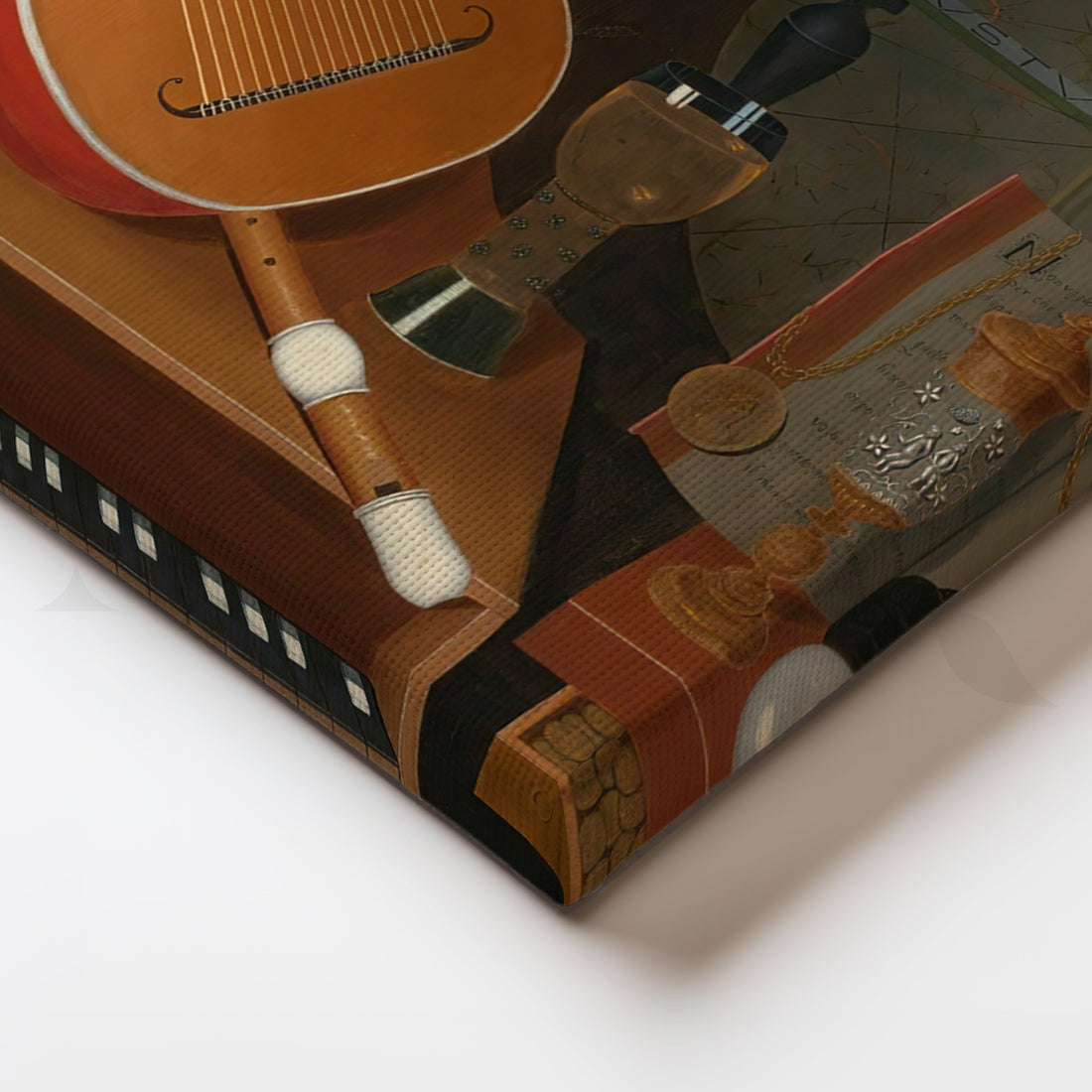 Musical Instruments Still Life Canvas Artwork – Asha Art Studio