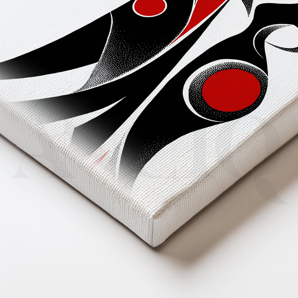 Abstract Couple Silhouette Canvas – Asha Art Studio – Image 2