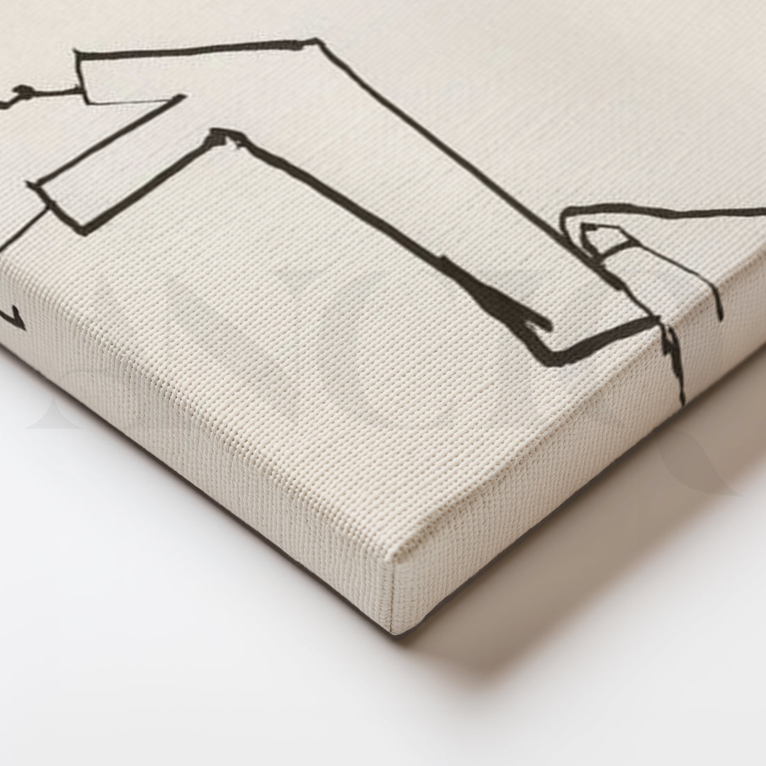 Reclined Line Canvas Artwork – Asha Art Studio