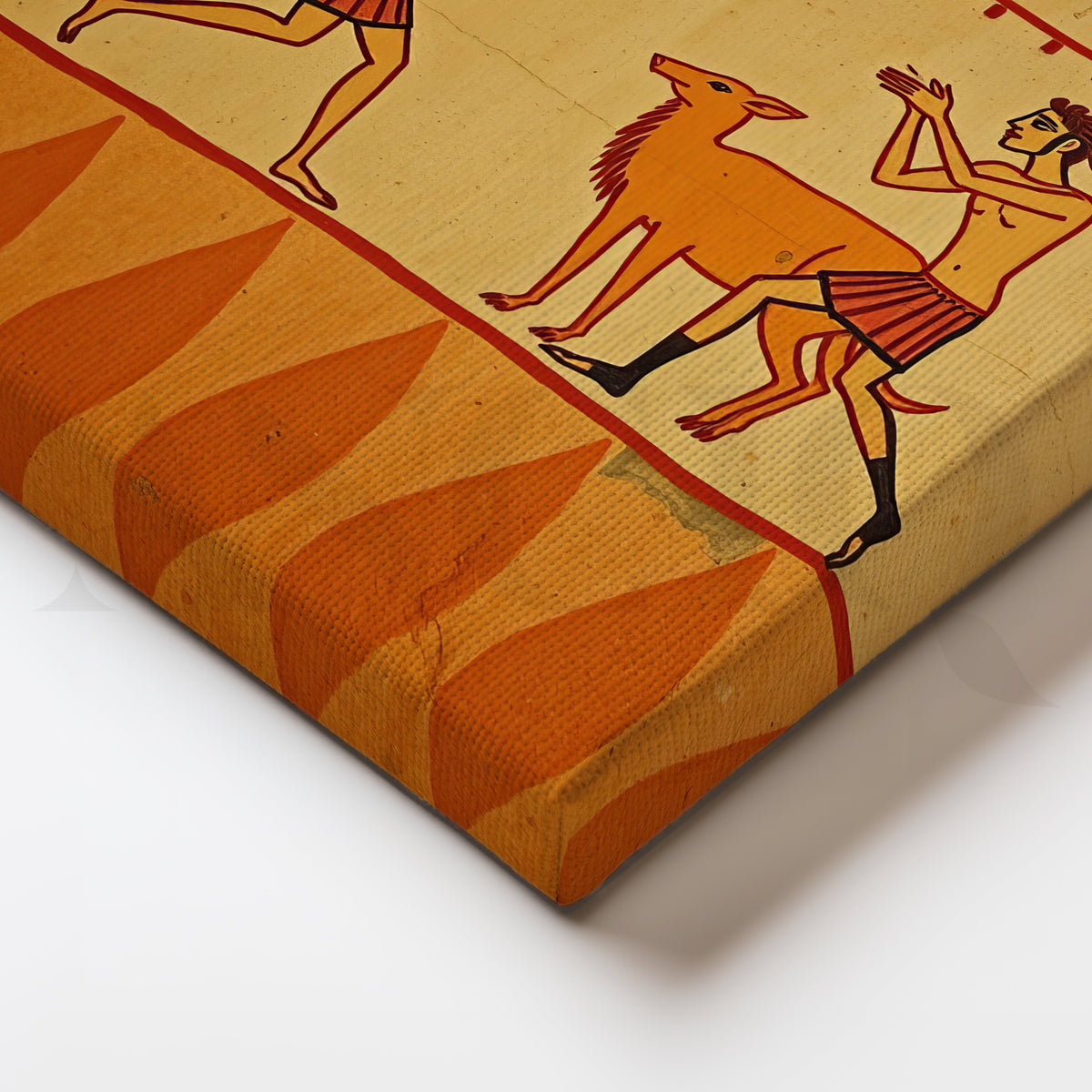 Ancient Hunt Canvas Artwork – Asha Art Studio – Image 2