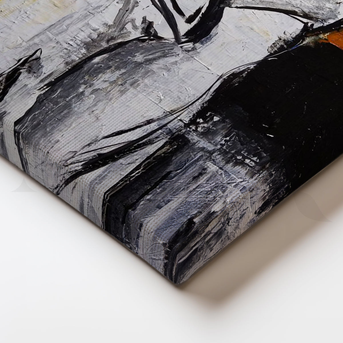 Ember Edge Figure Canvas Artwork – Asha Art Studio – Image 2
