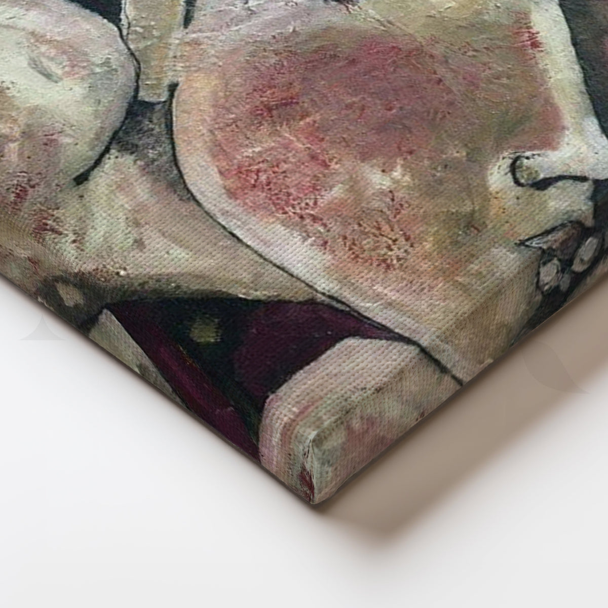 Blush Reverie Canvas Artwork – Asha Art Studio – Image 2