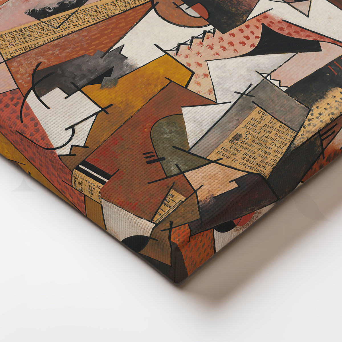 Terracotta Collage Canvas Artwork – Asha Art Studio – Image 2