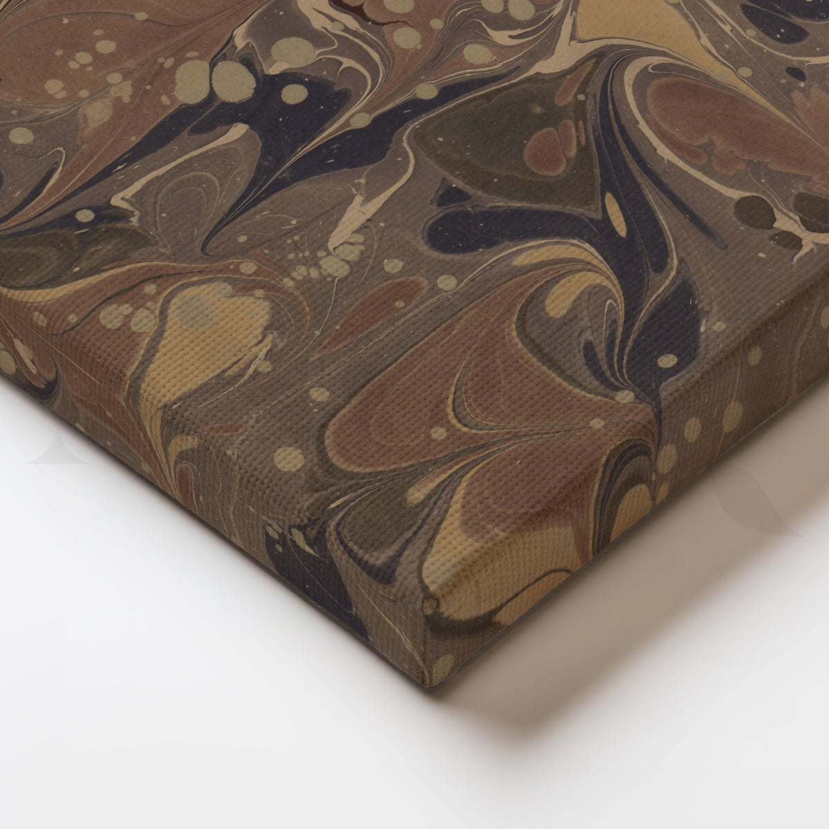 Vintage Marbled Swirl Canvas Artwork – Asha Art Studio – Image 2