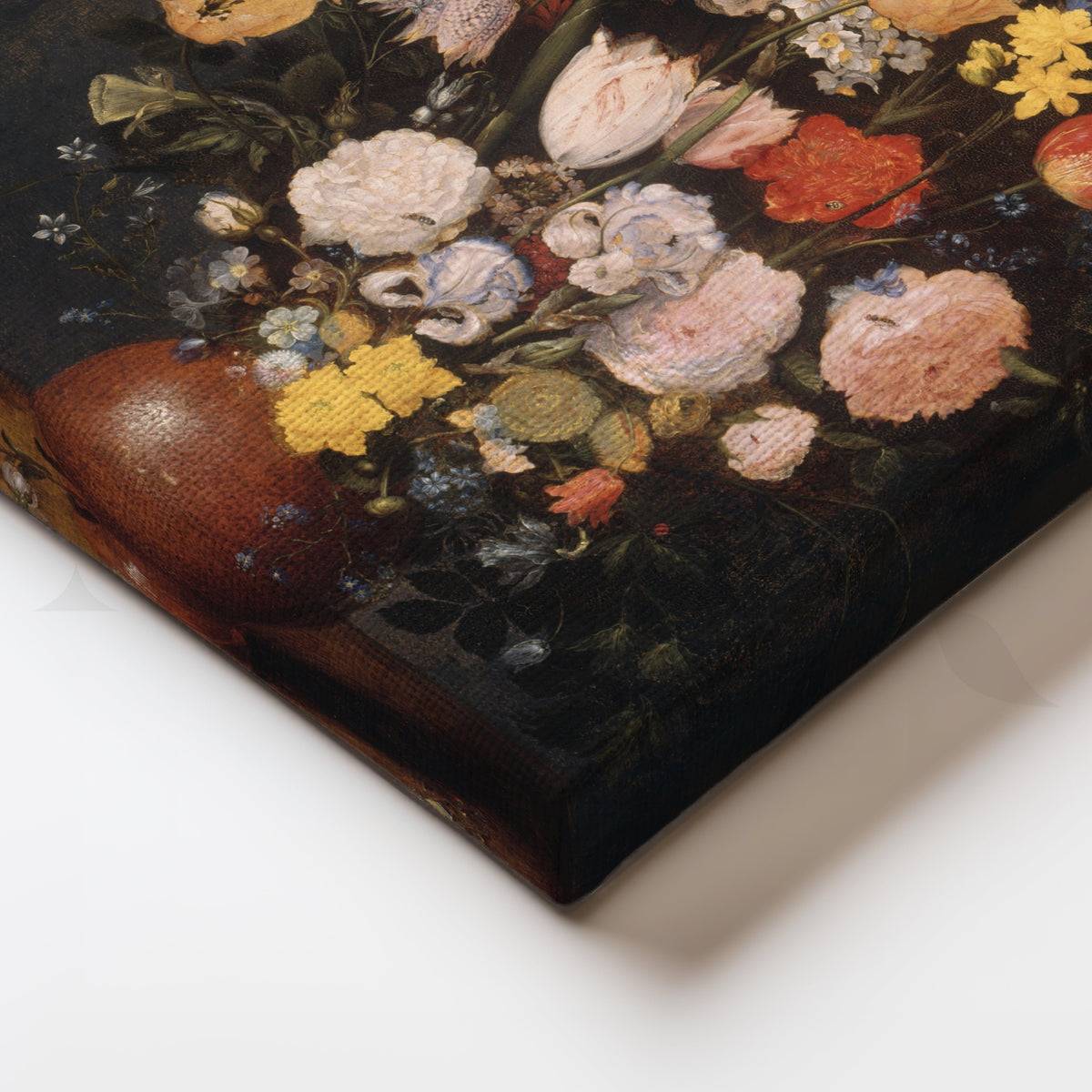 Dutch Floral Vase Canvas Artwork – Asha Art Studio – Image 2