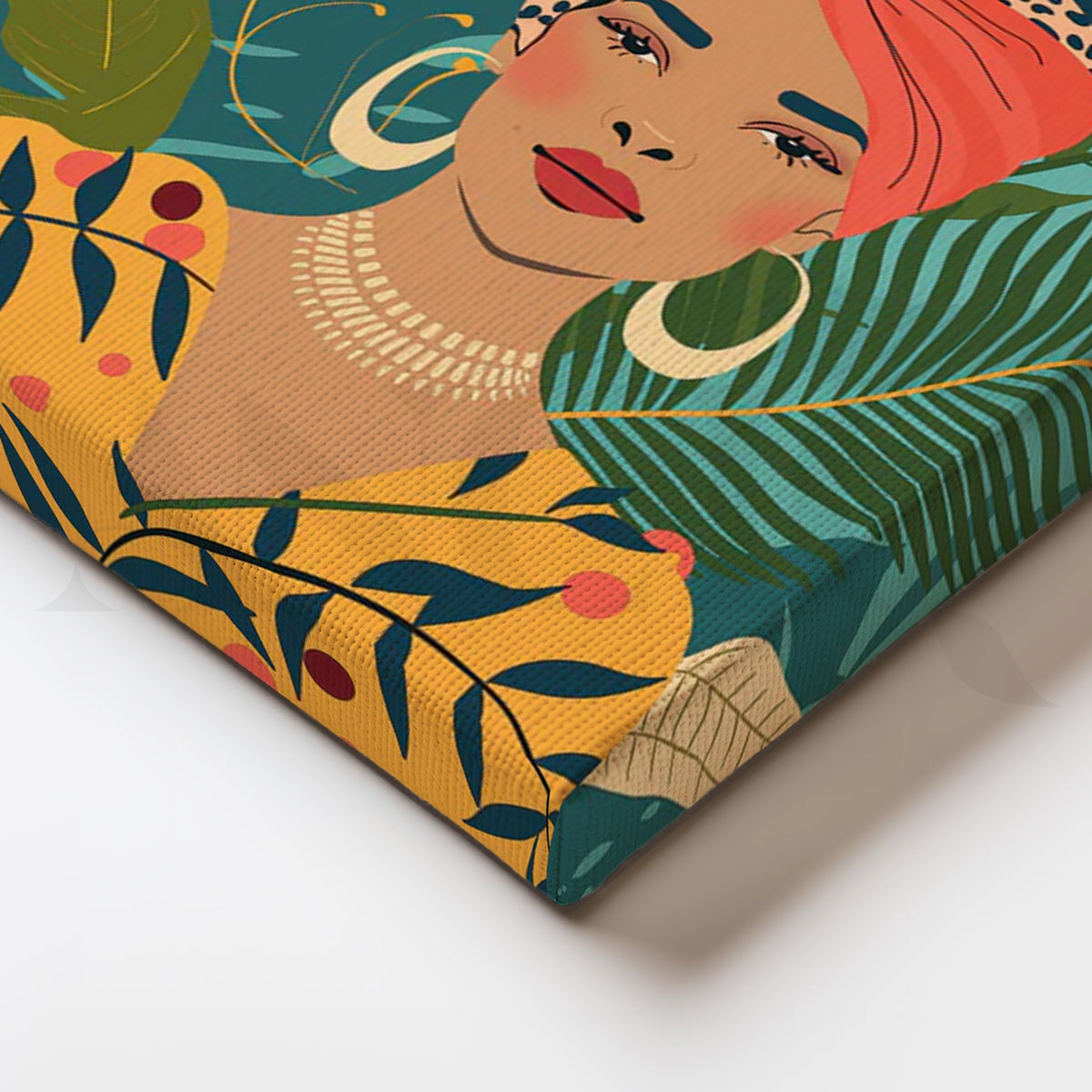 Garden Daydream Canvas Painting for Cozy Reading Nook – Asha Art Studio – Image 2
