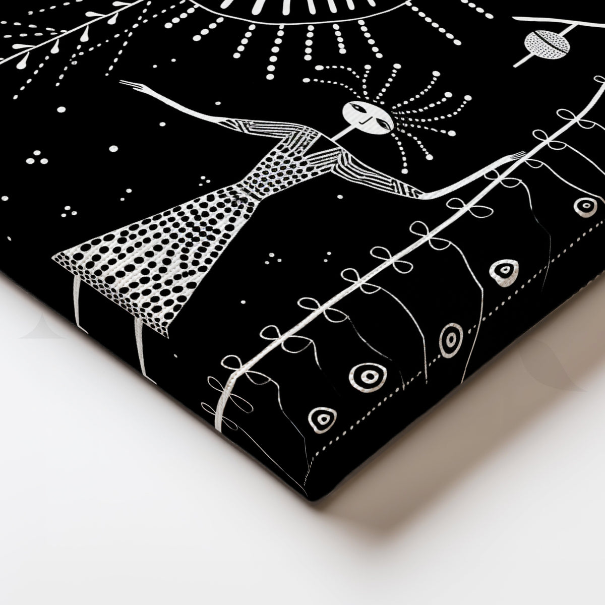 Cosmic Goddess Canvas Artwork – Asha Art Studio – Image 2