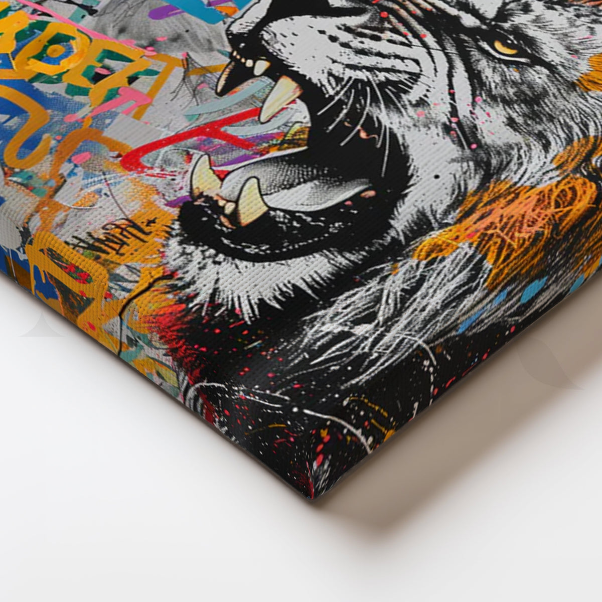 Urban Roar Canvas Artwork for Game Room – Asha Art Studio – Image 2