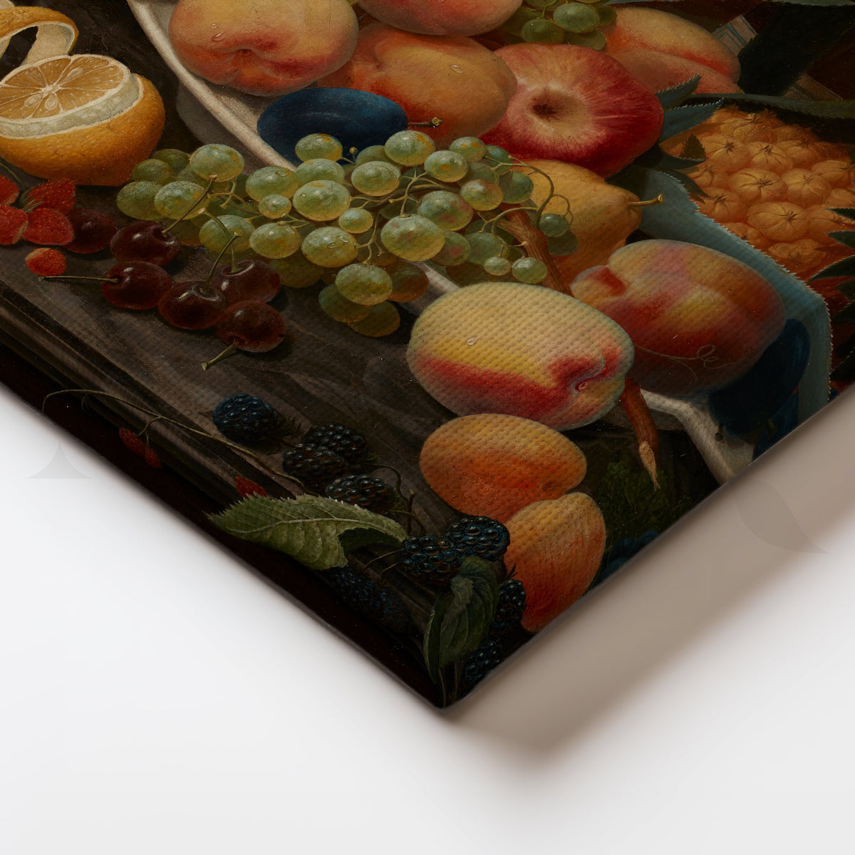 Peach and Grape Abundance Canvas Artwork – Asha Art Studio – Image 2