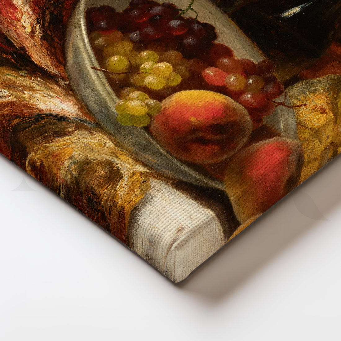 Melon and Peaches Still Life Canvas Artwork – Asha Art Studio