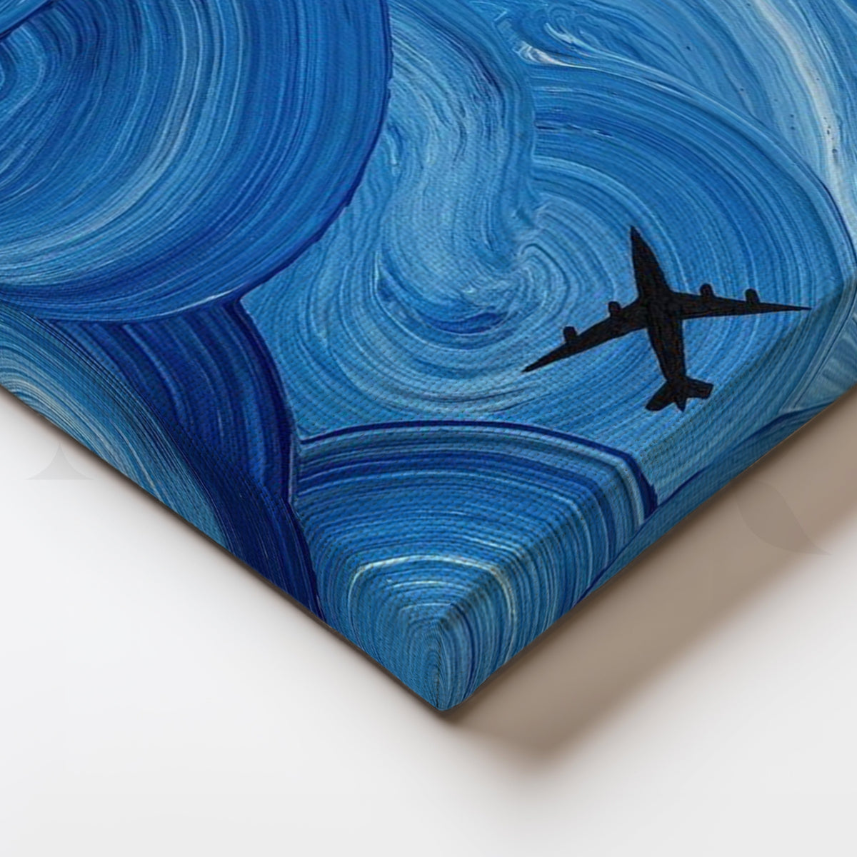 Azure Flight Canvas Artwork – Asha Art Studio – Image 2